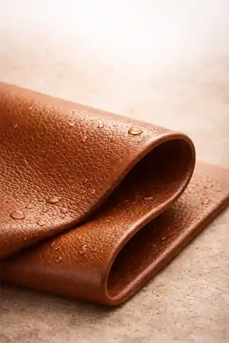 بافت چرم قهوه‌ای در تصویر گروه عطرهای چرمی